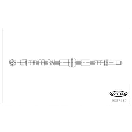 Corteco Brake Hose, 19037287 19037287